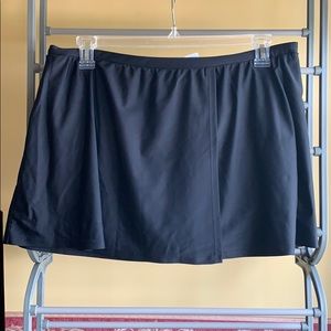 Black swim skirt